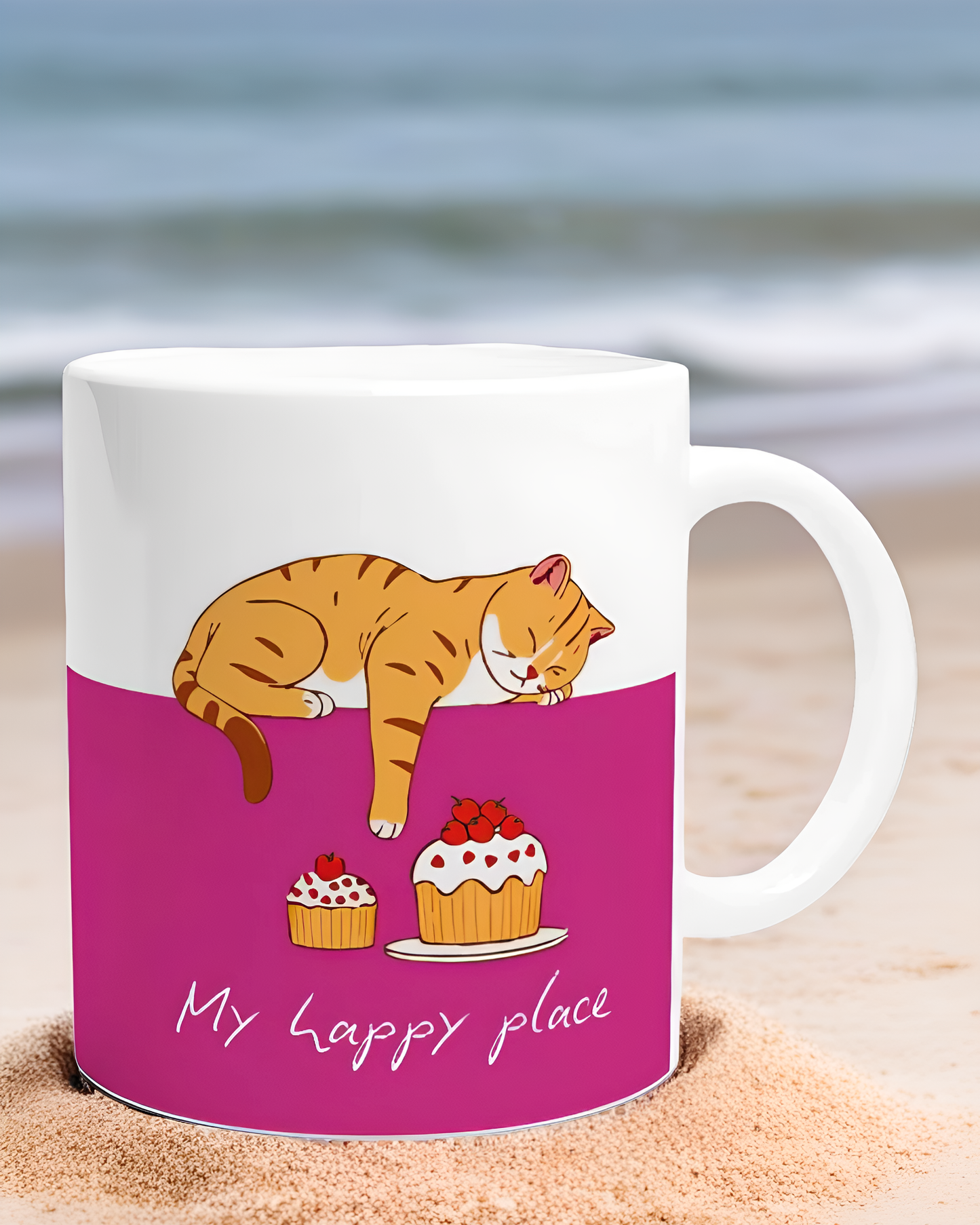 Adorable "Cats and Cake" Mug - Perfect for Cat Lovers!