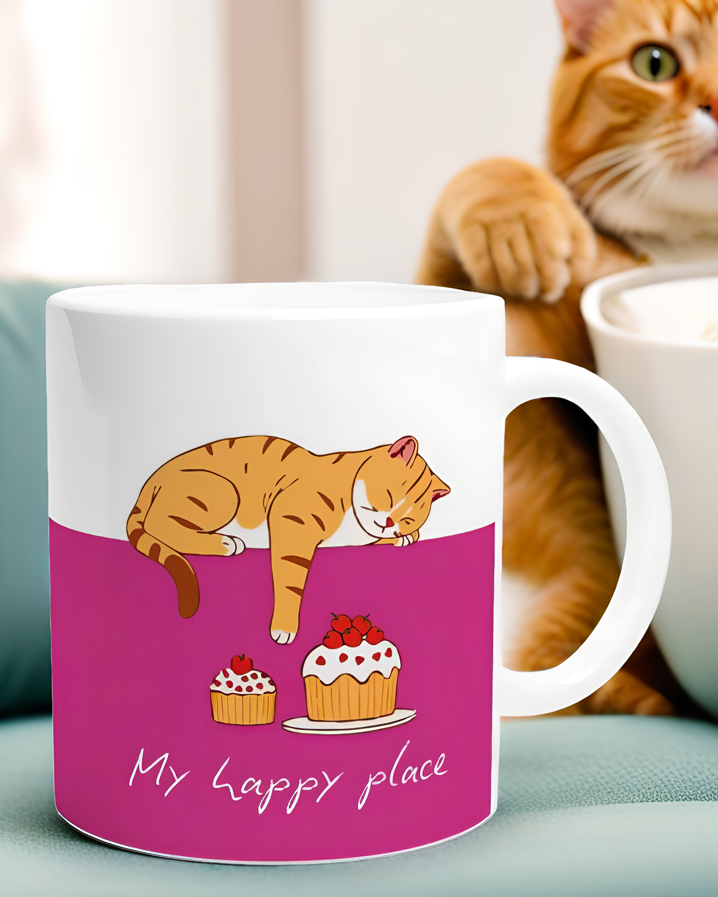 Adorable "Cats and Cake" Mug - Perfect for Cat Lovers!