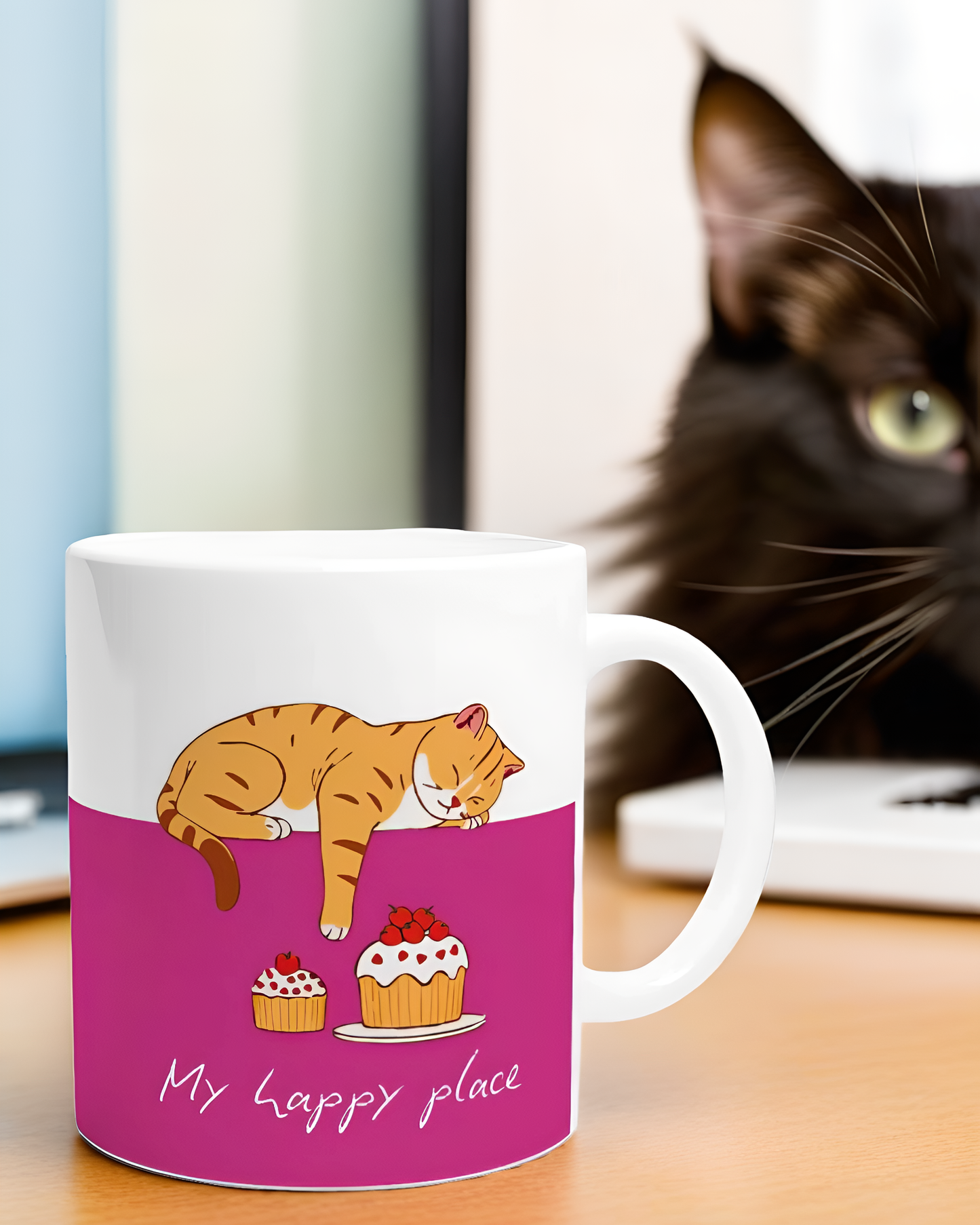 Adorable "Cats and Cake" Mug - Perfect for Cat Lovers!