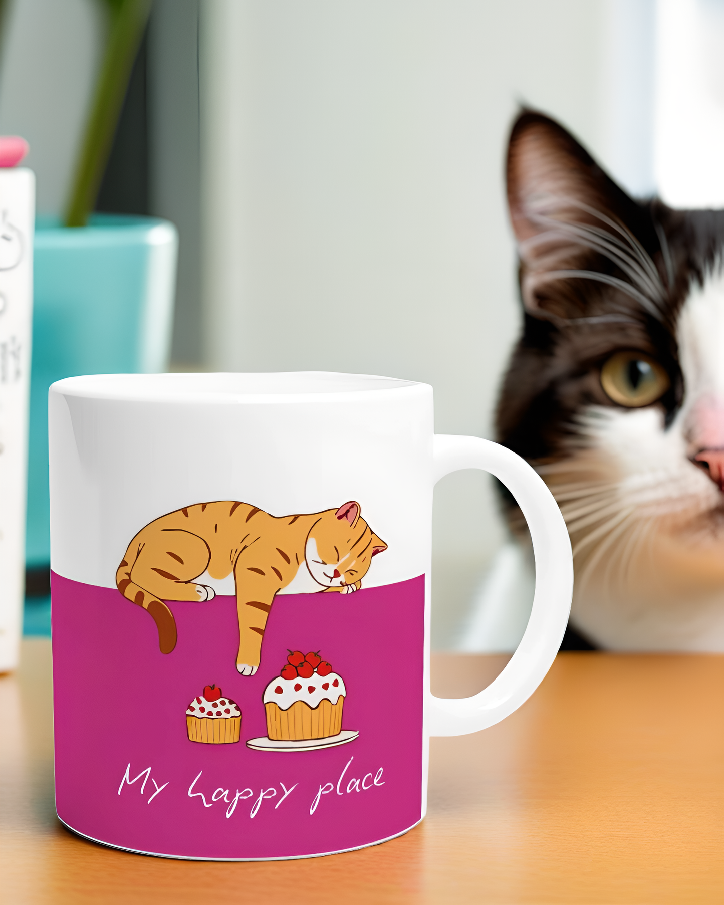 Adorable "Cats and Cake" Mug - Perfect for Cat Lovers!