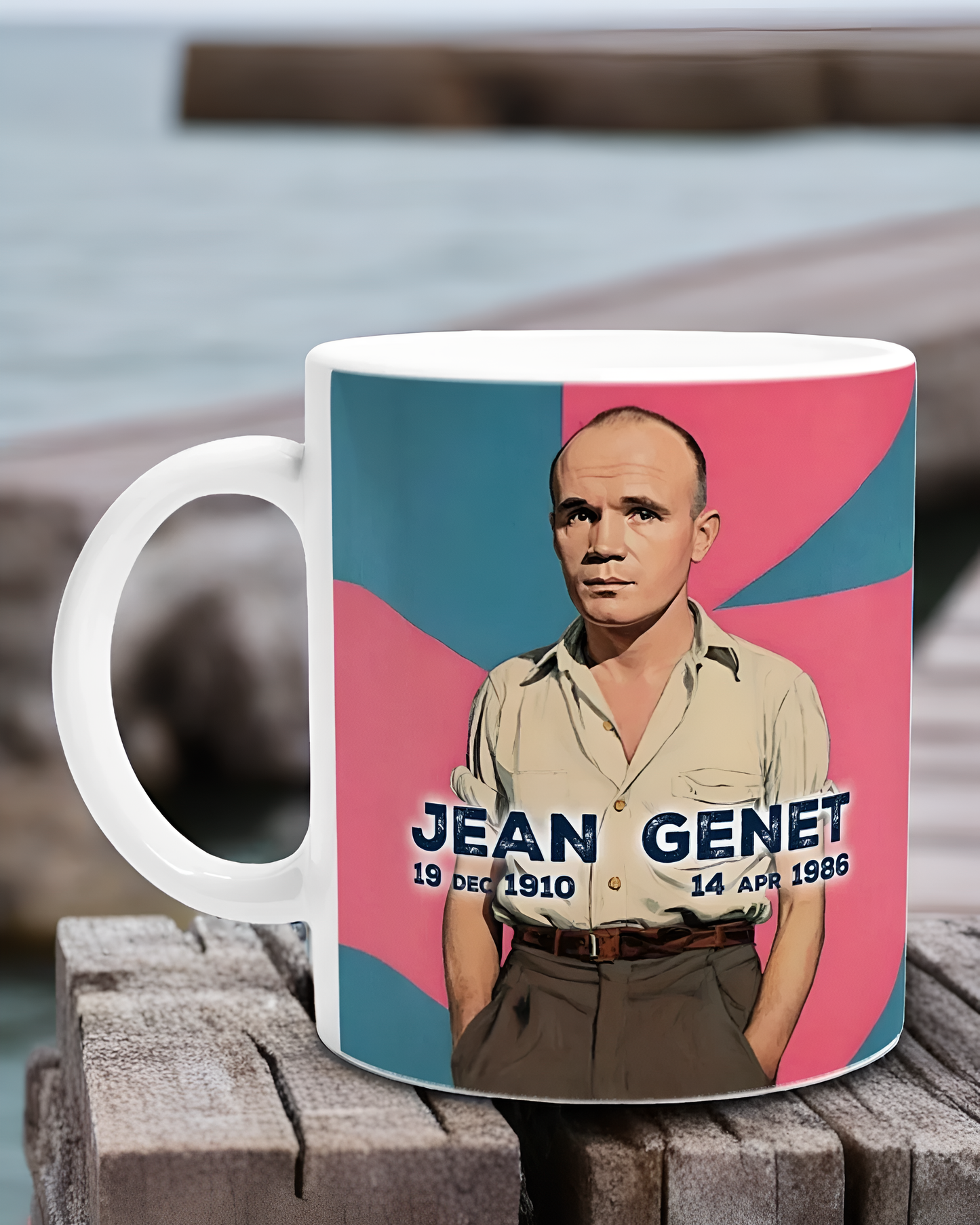 Jean Genet Pop Art Mug