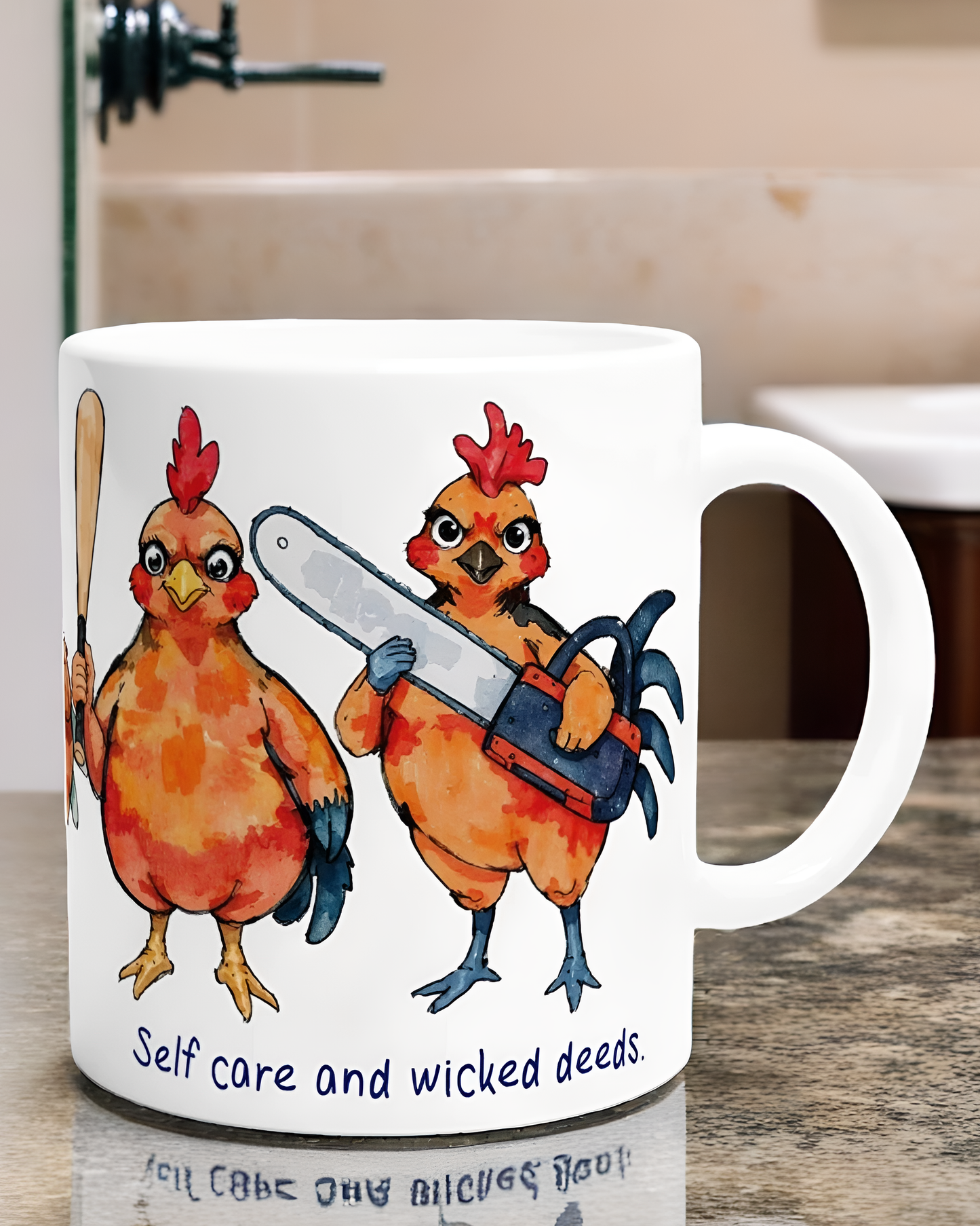 Vixy's Chix - Self Care and Wicked Deeds Mug