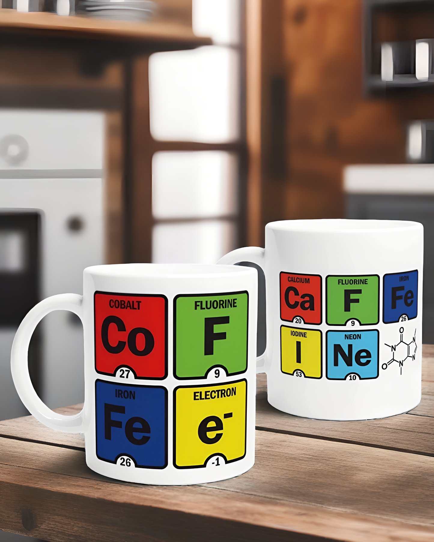 Caffeine Periodic Table Science Mug