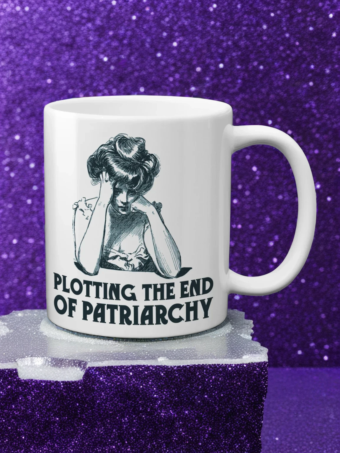 Plotting the End of Patriarchy Mug for Feminist Liberal Leftwing and Dangerous Women
