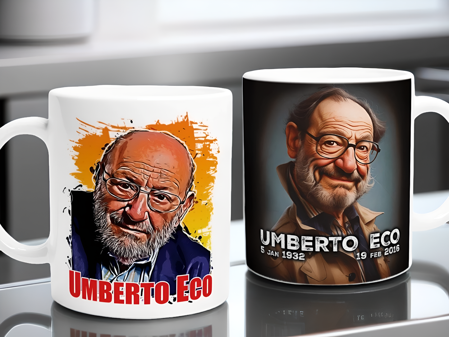 Umberto Eco Mug – Perfect for Book Lovers & Philosophy Buffs!