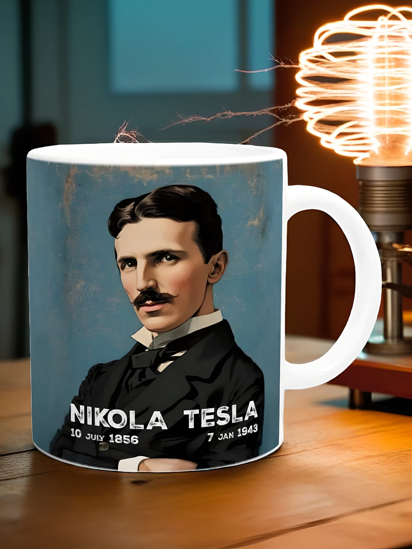 Nikola Tesla Mug - Science and History Gift