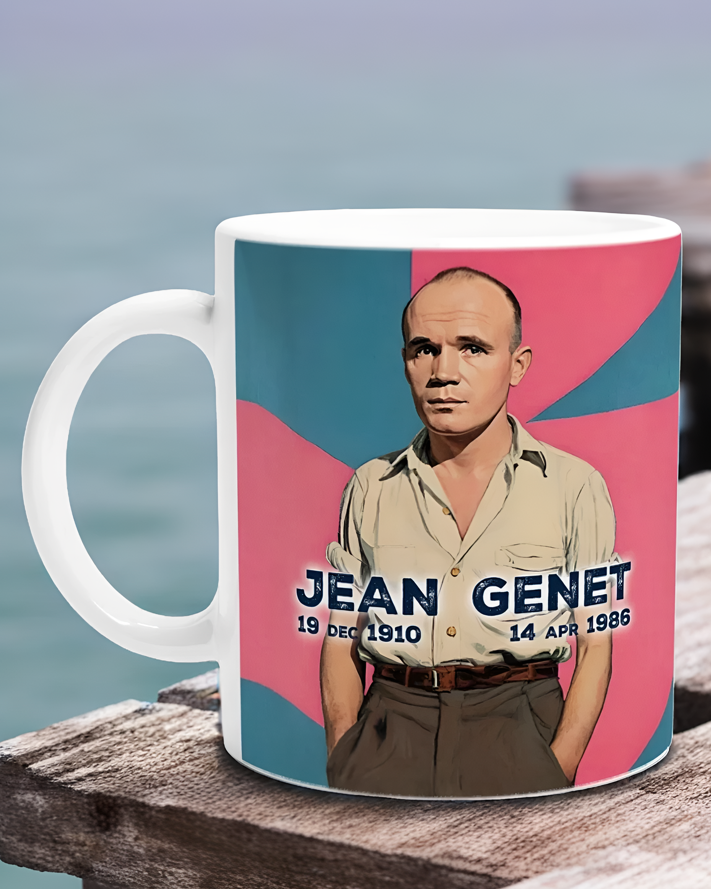Jean Genet Pop Art Mug