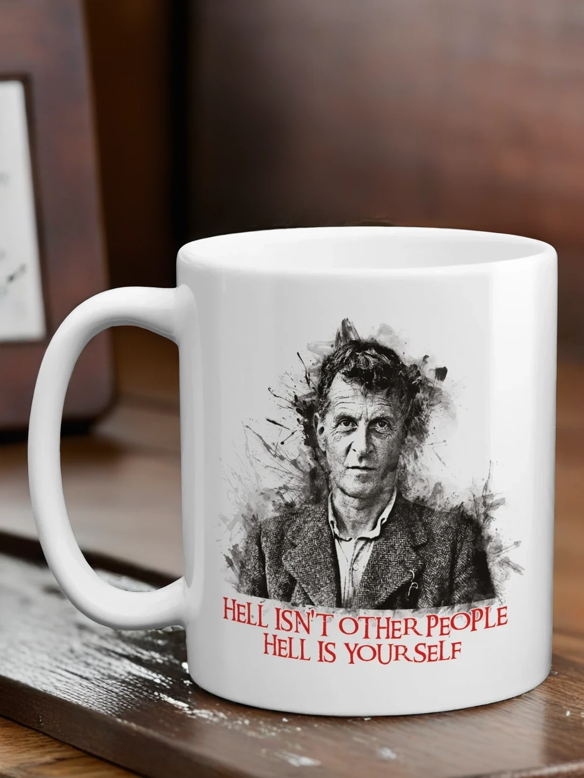 Ludwig Wittgenstein Quote Mug – Inspirational Philosopher Coffee Cup