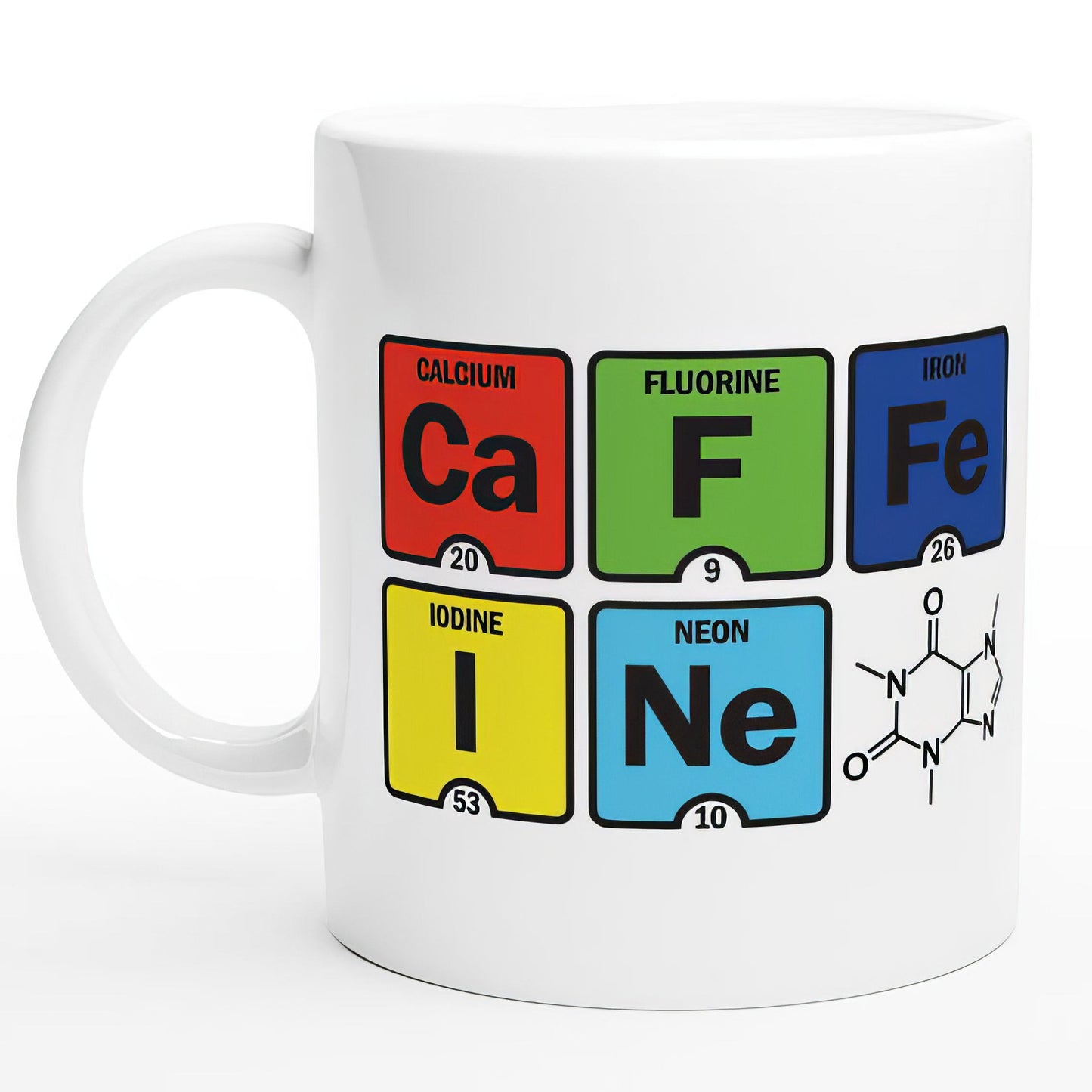 Caffeine Periodic Table Science Mug