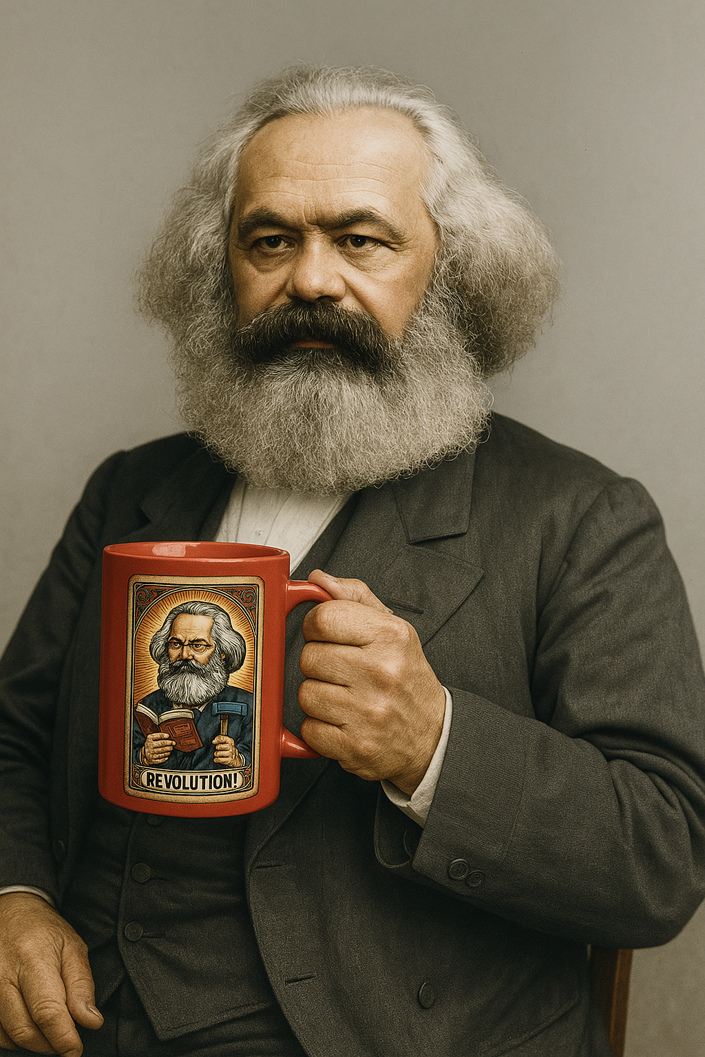 Revolutionary Karl Marx Mug - Tarot Design Coffee Cup