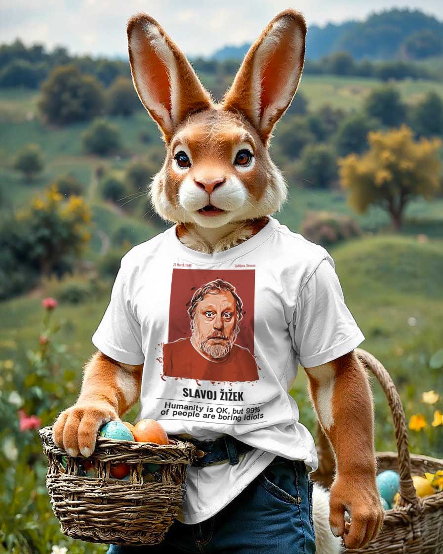 Slavoj Zizek T-shirt - 99% of People are Boring Idiots