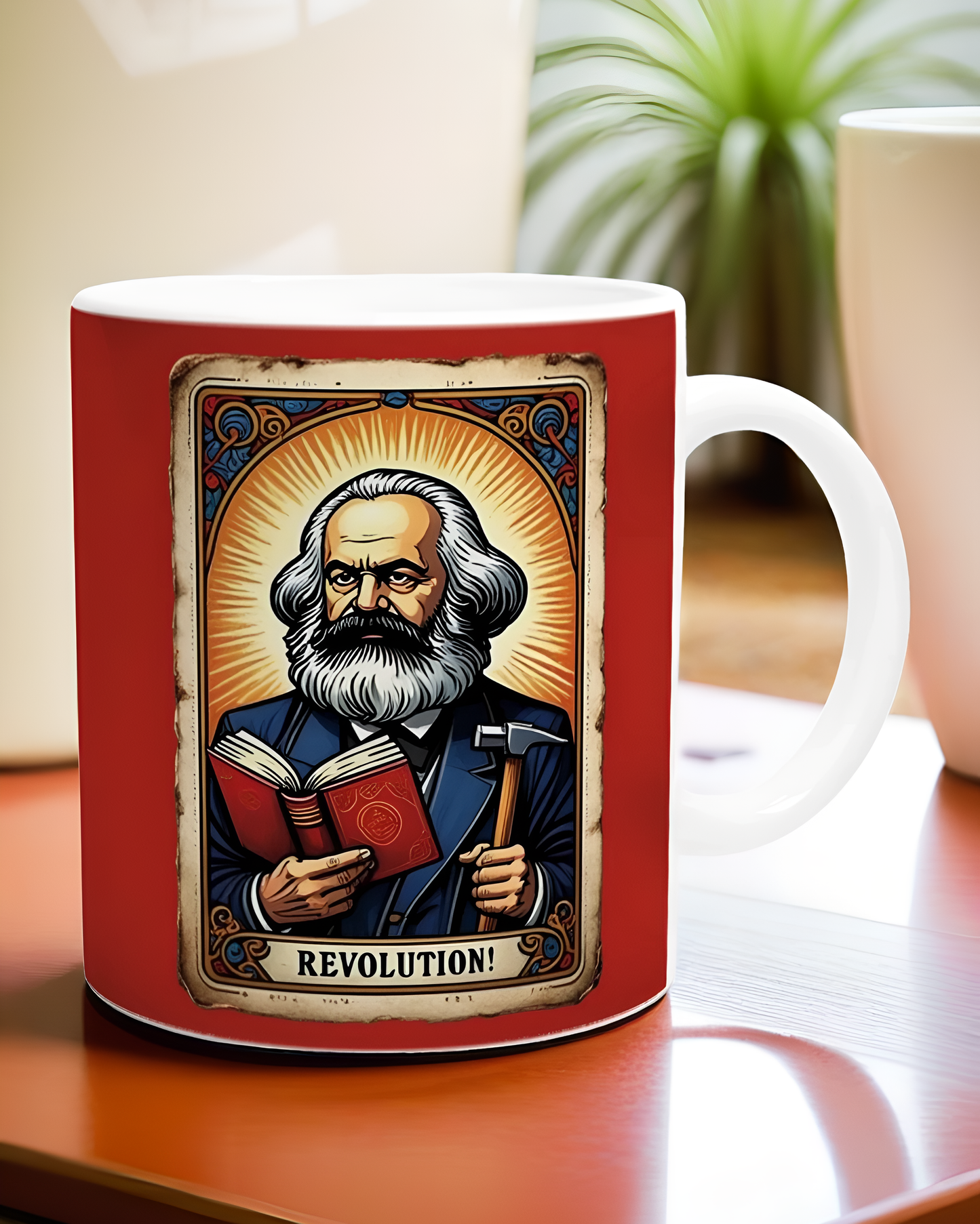 Revolutionary Karl Marx Mug - Tarot Design Coffee Cup