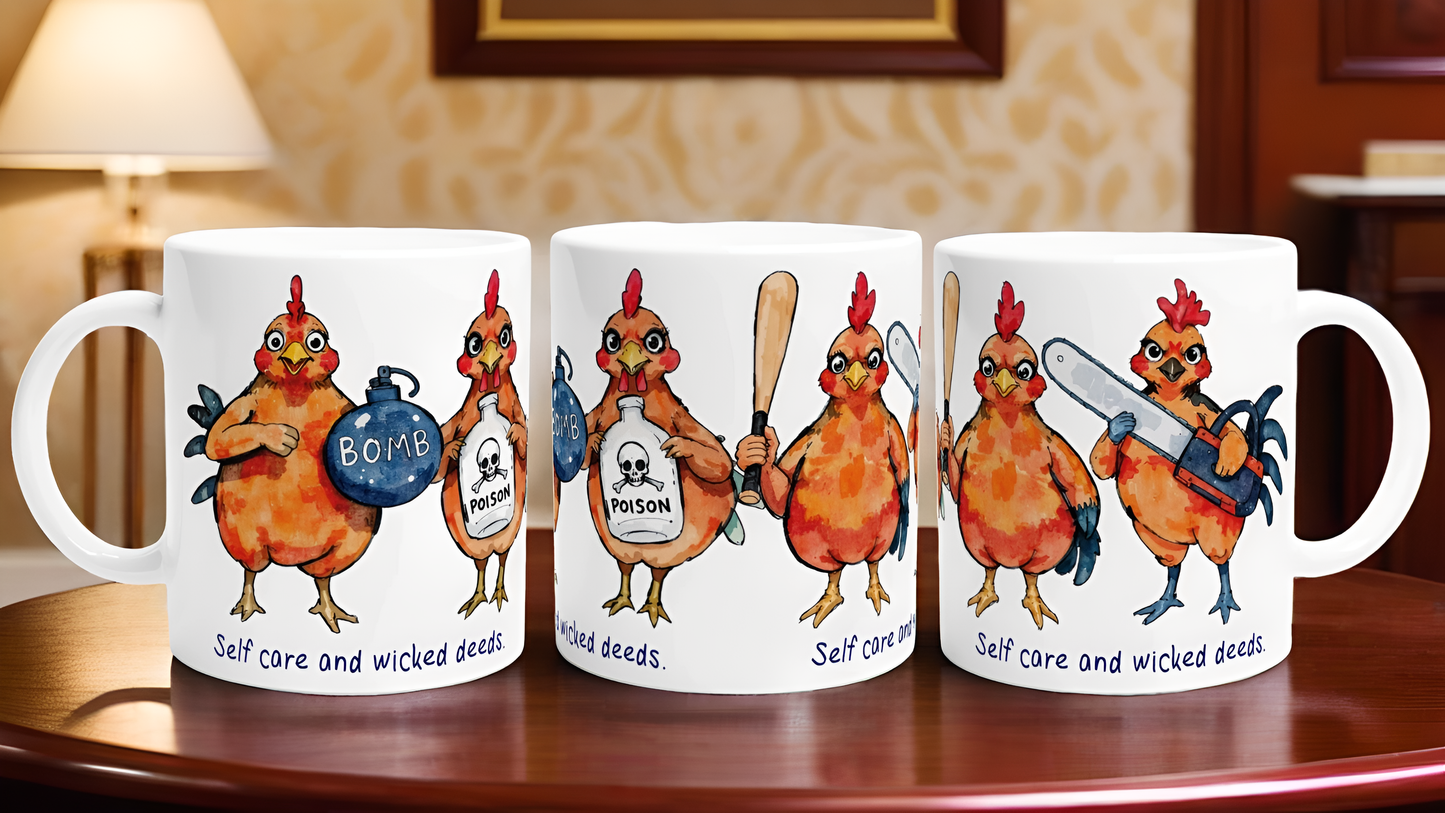 Vixy's Chix - Self Care and Wicked Deeds Mug