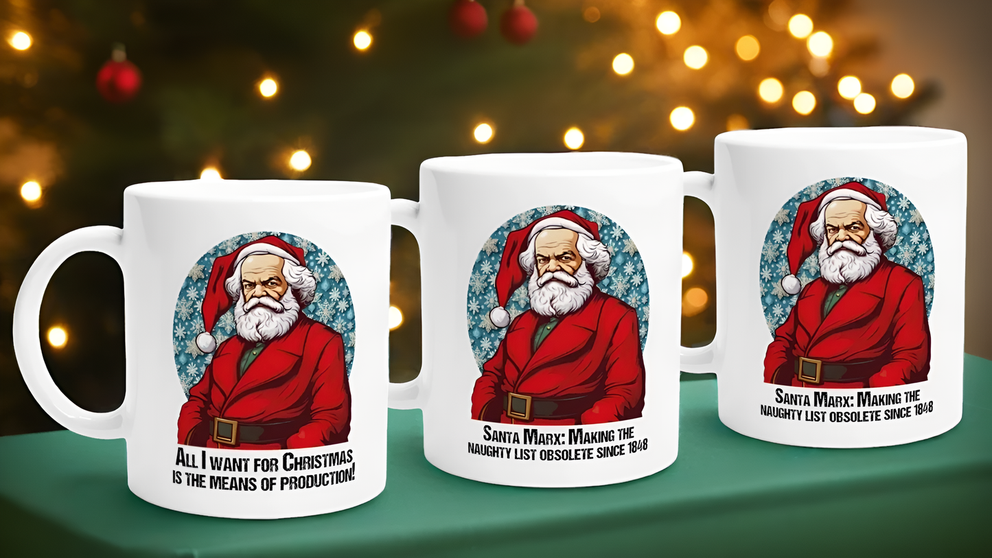 Karl Marx Christmas Mug: 3 Designs