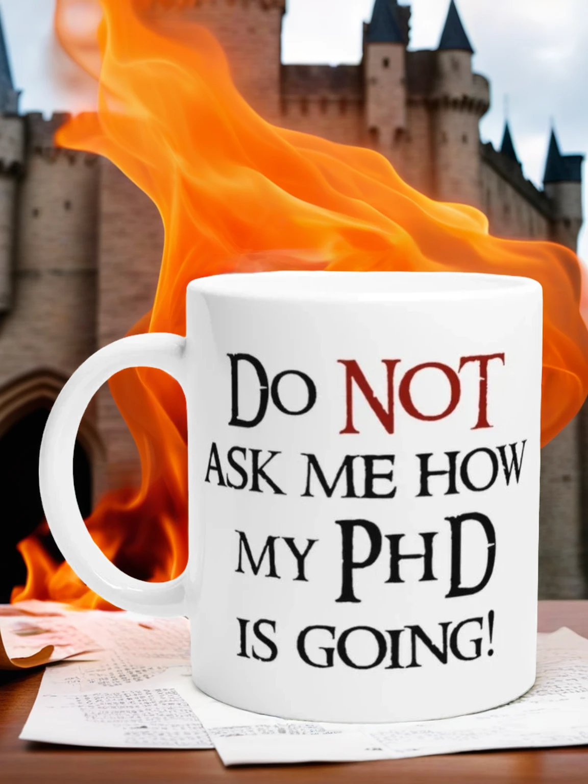 PhD Mug: Do Not Ask Me How My PhD is Going