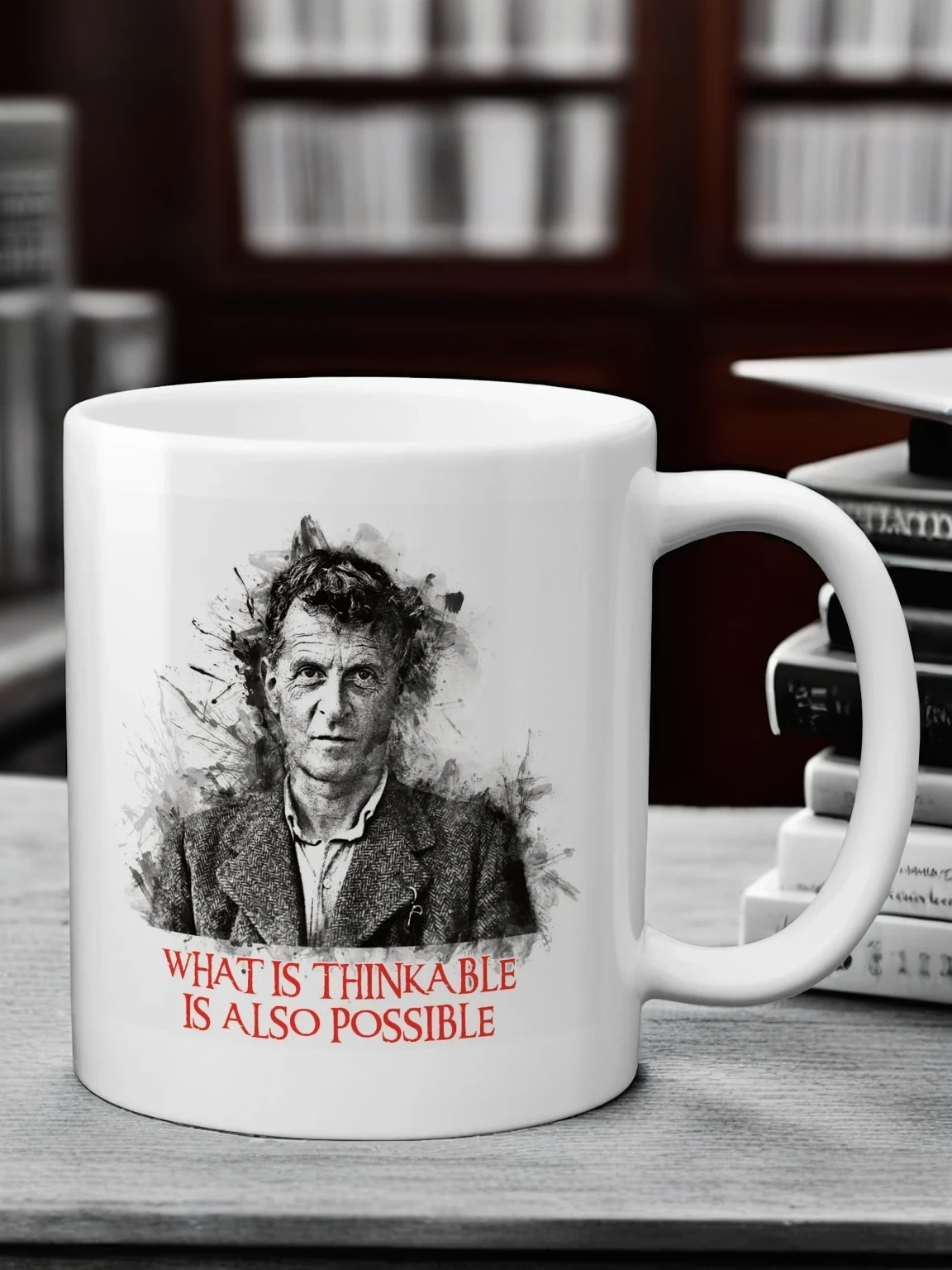 Ludwig Wittgenstein Quote Mug – Inspirational Philosopher Coffee Cup