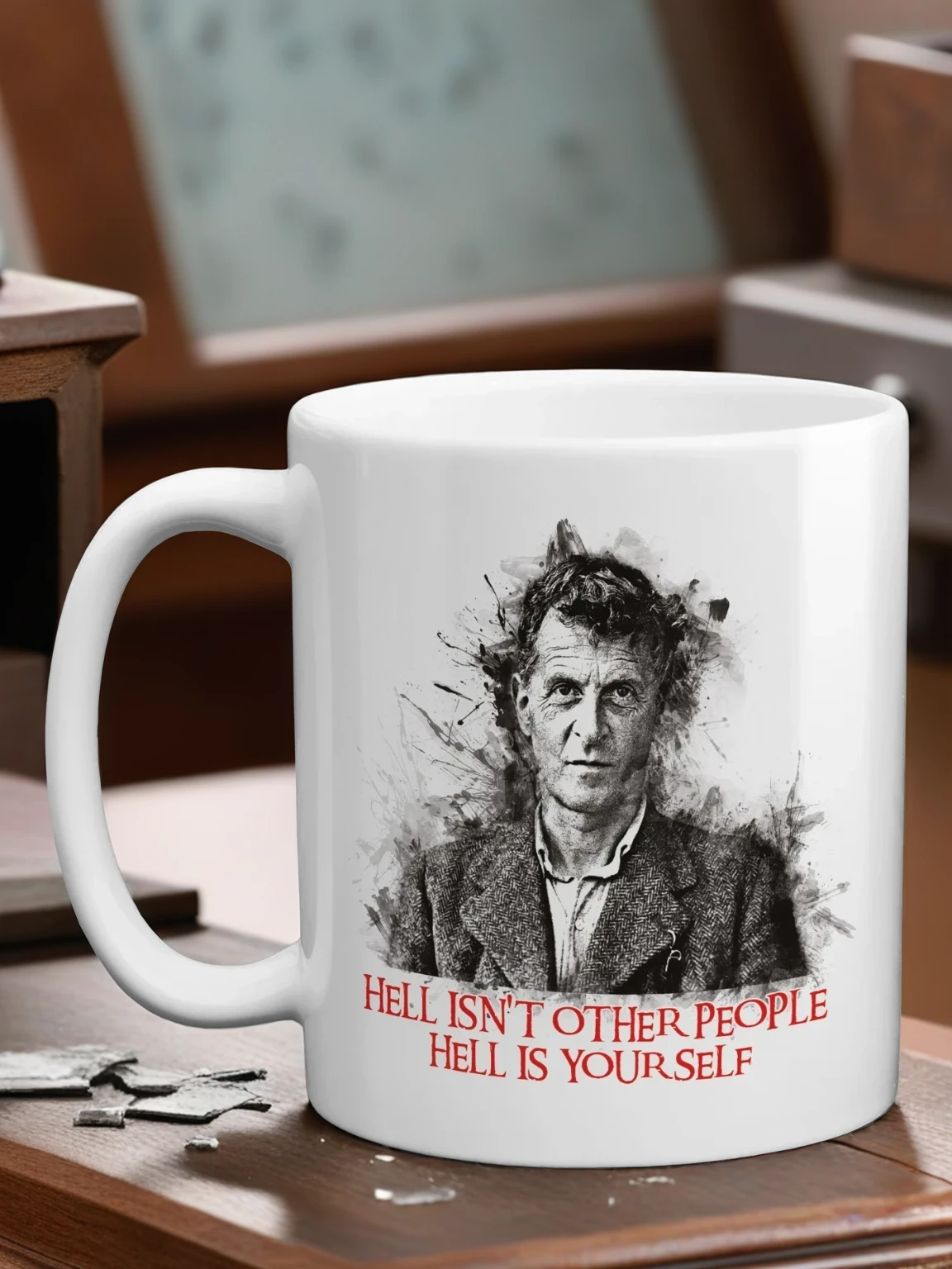Ludwig Wittgenstein Quote Mug – Inspirational Philosopher Coffee Cup